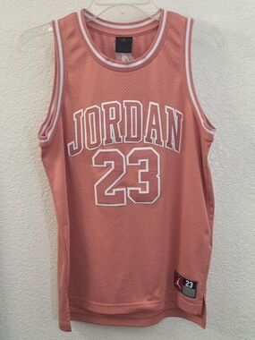 Jordan Kids Pink Mesh #23 Basketball Jersey